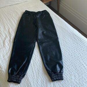 Abercrombie & Fitch Vegan Leather Joggers XS